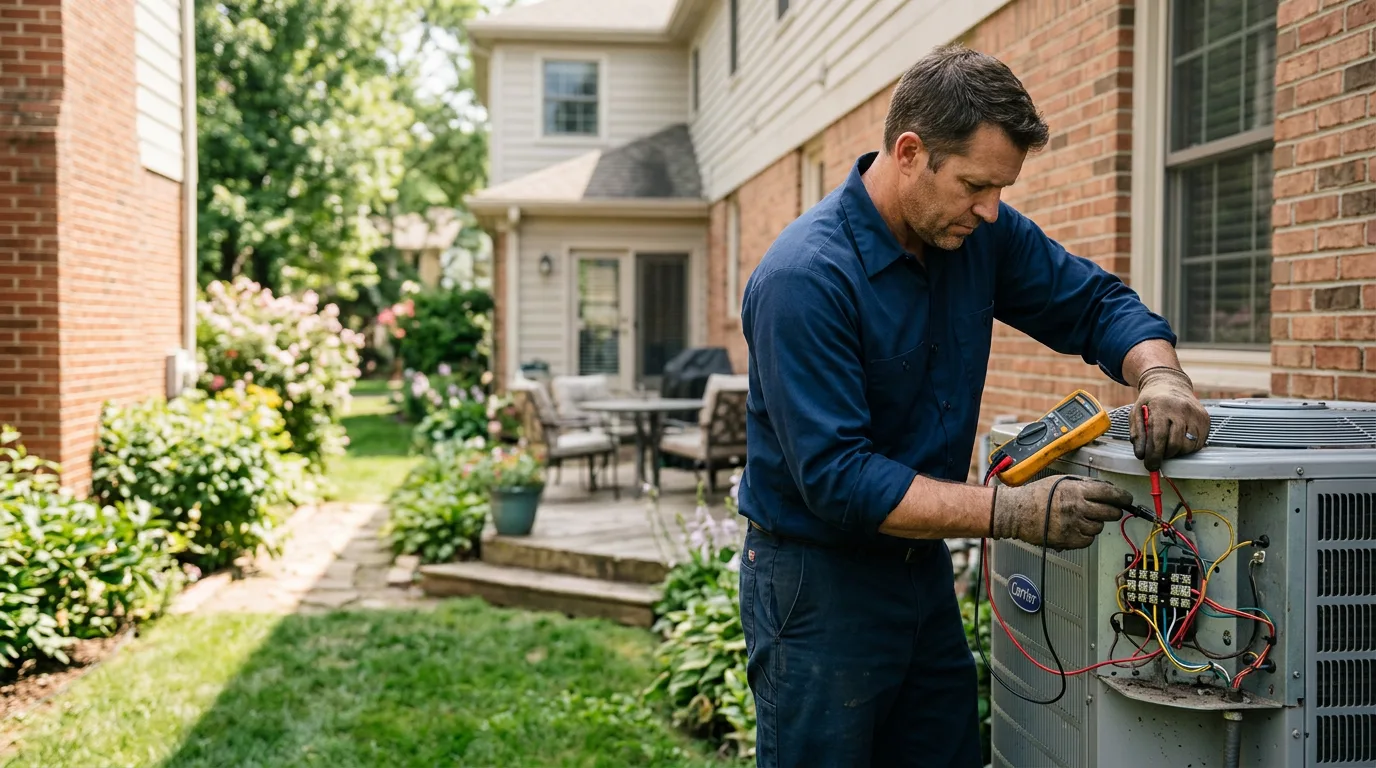 HVAC technician working near Santee, CA